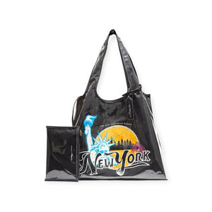 3.1 Phillip Lim We Are NY Black Market Tote Bag and Wallet Card Holder Pouch